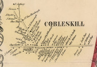 Cobleskill Village, New York 1856 Old Town Map Custom Print - Schoharie Co.