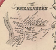Breakabern, New York 1856 Old Town Map Custom Print - Schoharie Co.