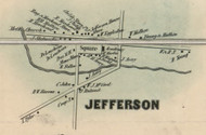 Jefferson Village, New York 1856 Old Town Map Custom Print - Schoharie Co.