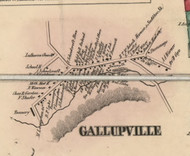 Gallupville, New York 1856 Old Town Map Custom Print - Schoharie Co.