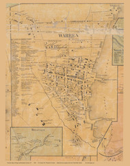 Haverstraw Village formerly Warren, New York 1859 Old Town Map Custom Print with Homeowner Names - Rockland Co.
