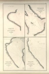 Admiralty Inlet - Port Gardiner, Port Susan, Apple Cove & Pilot Cove, 1841 Exploring Atlas - Pacific Coast - USA Regional