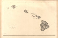 Hawaiian Islands, 1841 Exploring Atlas - Pacific Coast - USA Regional