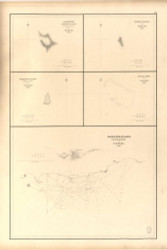 Hawaii - Gardiner's Island, Flint's Island, McKean's Island, Maro Reef & Lahaina Roads, 1841 Exploring Atlas - Pacific Coast - USA Regional