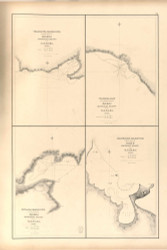 Hawaii - Hauai Harbors, 1840 Exploring Atlas - Pacific Coast - USA Regional