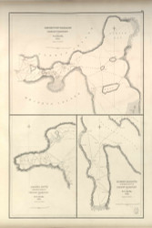 Puget Sound - Deception Passage, 1841 Exploring Atlas - Pacific Coast - USA Regional