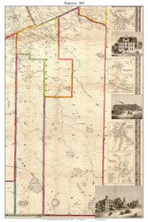 Hopkinton, New York 1858 Old Town Map Custom Print - St. Lawrence Co.