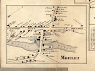 Morley, New York 1858 Old Town Map Custom Print - St. Lawrence Co.