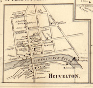 Heuvelton, New York 1858 Old Town Map Custom Print - St. Lawrence Co.