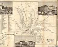 Potsdam Village, New York 1858 Old Town Map Custom Print - St. Lawrence Co.