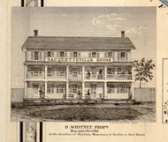 Racquetteville House, New York 1858 Old Town Map Custom Print - St. Lawrence Co.