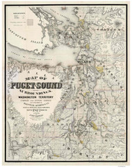 Puget Sound and Surroundings, Washington Territory 1877 - Hanson