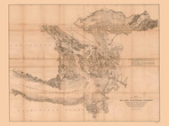 Puget Sound Boundaries of United States and British Possessions Juan De Fuca Strait 1846