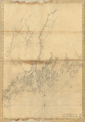 Maine Coast-Casco Bay Mosquito Island to Spurwink River  1776 - Old Map Reprint - Maine Coastline