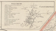 Constableville, New York 1857 Old Town Map Custom Print with Homeowner Names - Genealogy Reprint - Lewis Co.