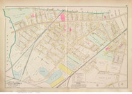 Plate 9, Cambridge - part of Ward  5, 1900 - Old Street Map Reprint - Middlesex Co. Atlas Vol.1 - Cambridge Area