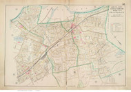 Plate 38, Newton - Wards 1 and 7 - parts of 2 and 6 , 1900 - Old Street Map Reprint - Middlesex Co. Atlas Vol.1 - Cambridge Area