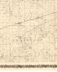 Grandview, Illinois 1870 Old Town Map Custom Print - Edgar Co.