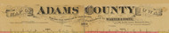 Title of Source Map - Adams Co., Iowa 1884 - NOT FOR SALE - Adams Co.