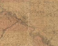 East Waerloo, Iowa 1887 Old Town Map Custom Print - Black Hawk Co.