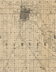 Summer, Iowa 1900 Old Town Map Custom Print - Buchanan Co.
