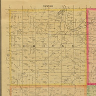 Brooke, Iowa 1884 Old Town Map Custom Print - Buena Vista Co.