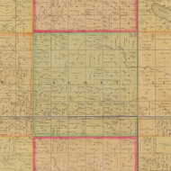 Scott, Iowa 1884 Old Town Map Custom Print - Buena Vista Co.