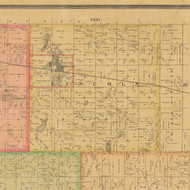 Lincoln, Iowa 1884 Old Town Map Custom Print - Calhoun Co.
