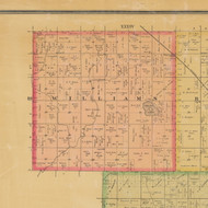 Williams, Iowa 1884 Old Town Map Custom Print - Calhoun Co.