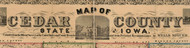 Title of Source Map - Cedar Co., Iowa 1863 - NOT FOR SALE - Cedar Co.