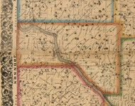 Cass, Iowa 1863 Old Town Map Custom Print - Cedar Co.