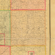 Afton, Iowa 1884 Old Town Map Custom Print - Cherokee Co.