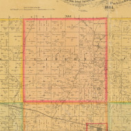 Liberty, Iowa 1884 Old Town Map Custom Print - Cherokee Co.