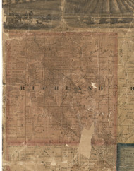 Richland, Iowa 1869 Old Town Map Custom Print - Delaware Co.