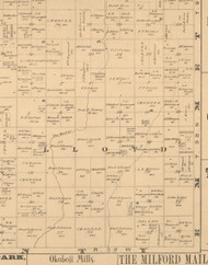 Lloyd, Iowa 1883 Old Town Map Custom Print - Dickinson Co.
