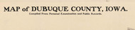 Title of Source Map - Dubuque Co., Iowa 1900 - NOT FOR SALE - Dubuque Co.