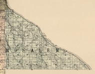 Mosalem, Iowa 1900 Old Town Map Custom Print - Dubuque Co.