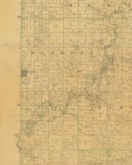 Webster, Iowa 1883 Old Town Map Custom Print - Hamilton Co.