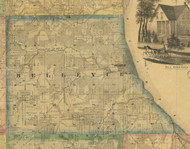Bellevue, Iowa 1867 Old Town Map Custom Print - Jackson Co.
