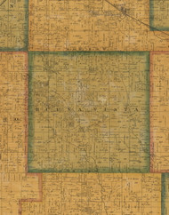 Buena Vista, Iowa 1871 Old Town Map Custom Print - Jasper Co.