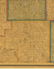 Elk Creek, Iowa 1871 Old Town Map Custom Print - Jasper Co.