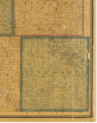 Lynn Grove, Iowa 1871 Old Town Map Custom Print - Jasper Co.