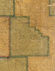 Mound Prairie, Iowa 1871 Old Town Map Custom Print - Jasper Co.