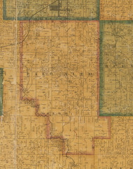 Palo Alto, Iowa 1871 Old Town Map Custom Print - Jasper Co.