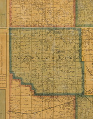 Powesheik, Iowa 1871 Old Town Map Custom Print - Jasper Co.