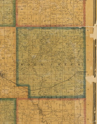 Rock Creek, Iowa 1871 Old Town Map Custom Print - Jasper Co.