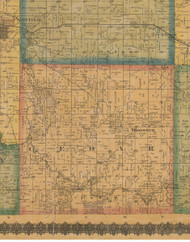 Cedar, Iowa 1871 Old Town Map Custom Print - Jefferson Co.