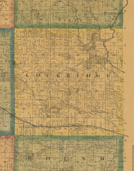 Lockridge, Iowa 1871 Old Town Map Custom Print - Jefferson Co.