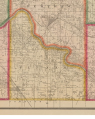Putnam, Iowa 1881 Old Town Map Custom Print - Linn Co.