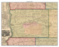 Lewiston, New York 1852 Old Town Map Custom Print - Niagara Co.